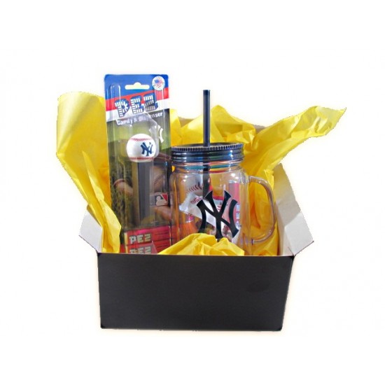 NY Yankees Mason Tumbler and Pez Dispenser